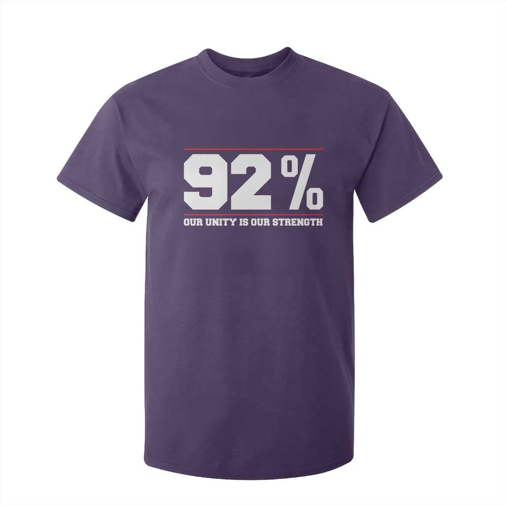 92 Percent Black Woman Power T Shirt For Kid 92% Our Unity Is Our Strength - African Pride