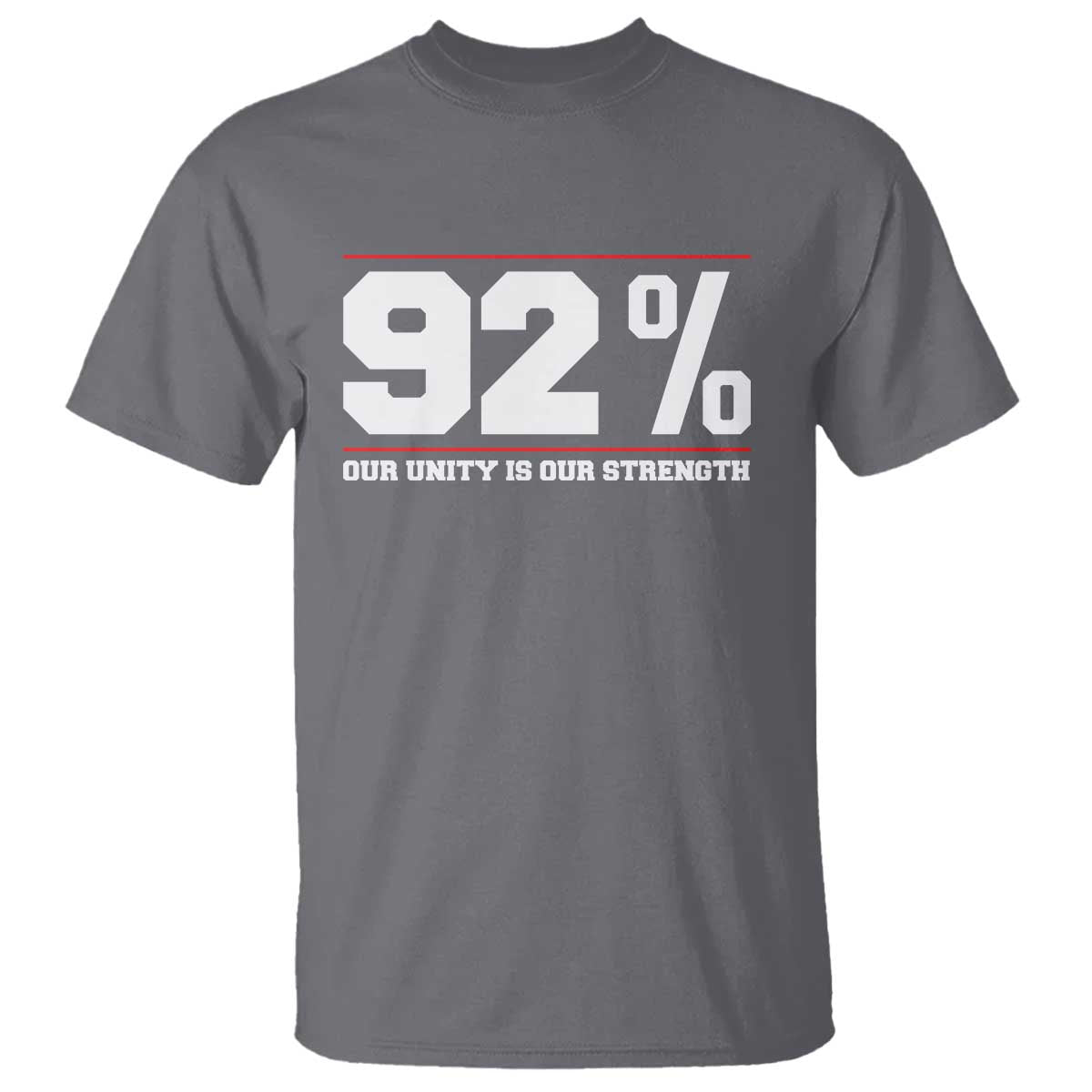 92 Percent Black Woman Power T Shirt 92% Our Unity Is Our Strength - African Pride