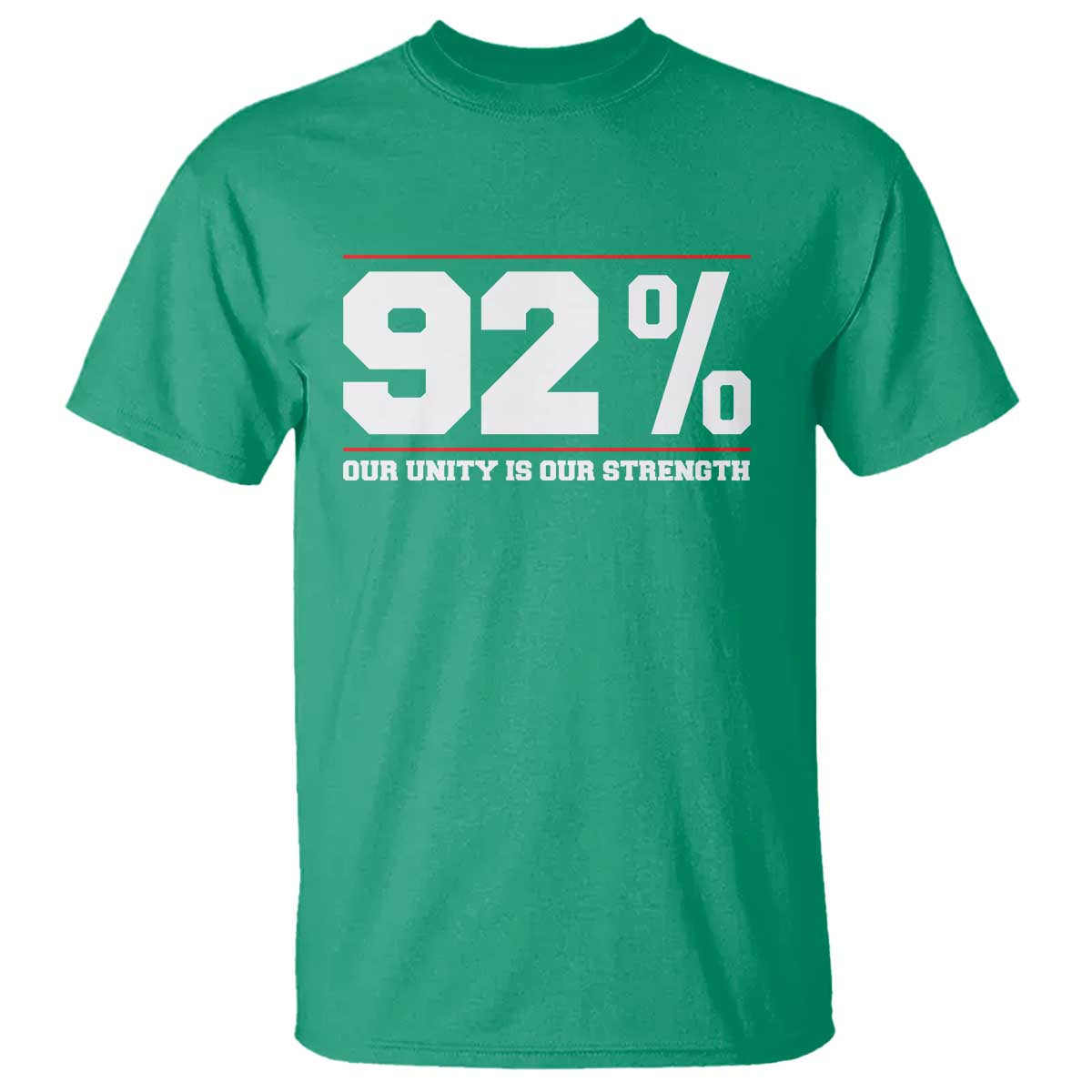 92 Percent Black Woman Power T Shirt 92% Our Unity Is Our Strength - African Pride