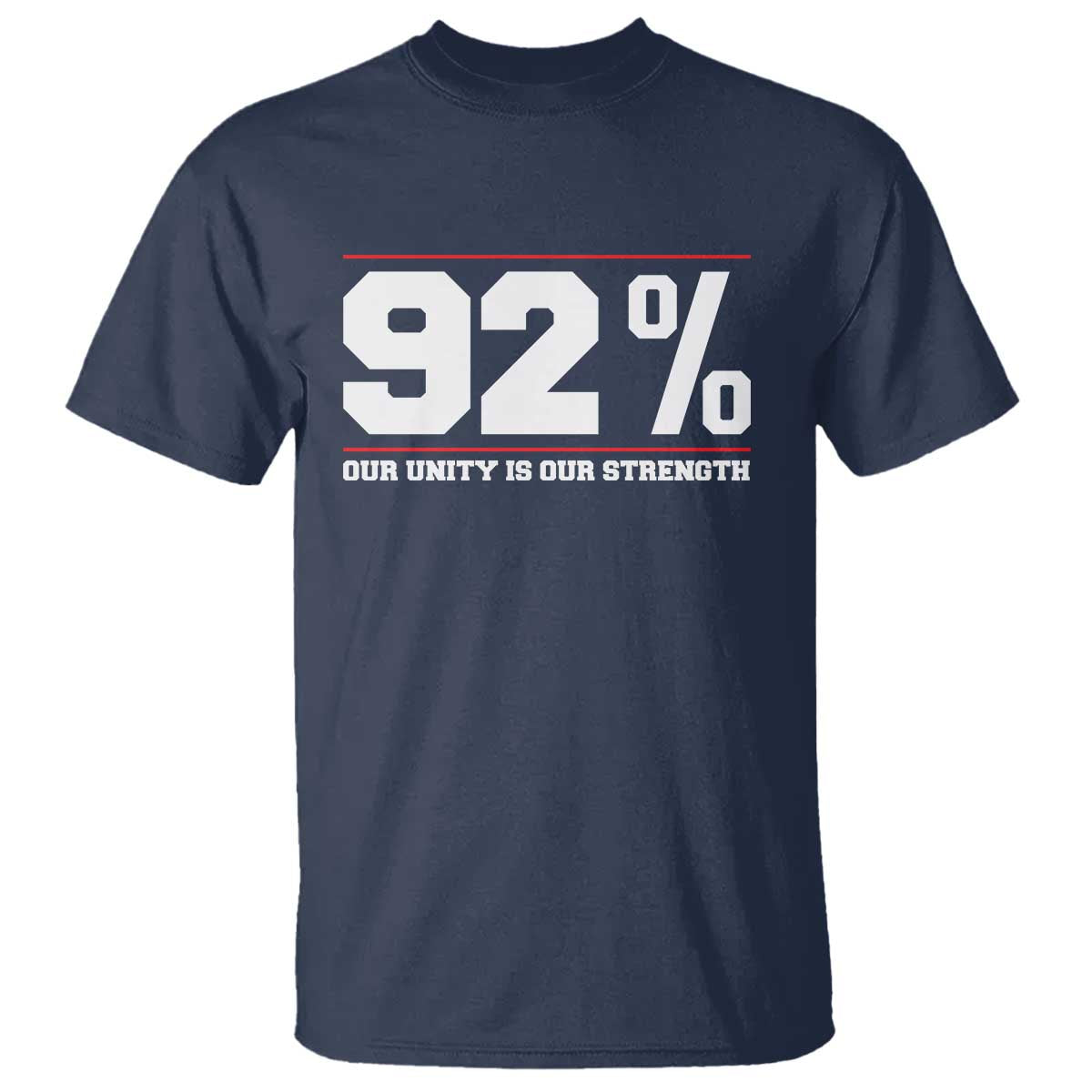92 Percent Black Woman Power T Shirt 92% Our Unity Is Our Strength - African Pride