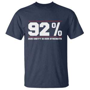 92 Percent Black Woman Power T Shirt 92% Our Unity Is Our Strength - African Pride