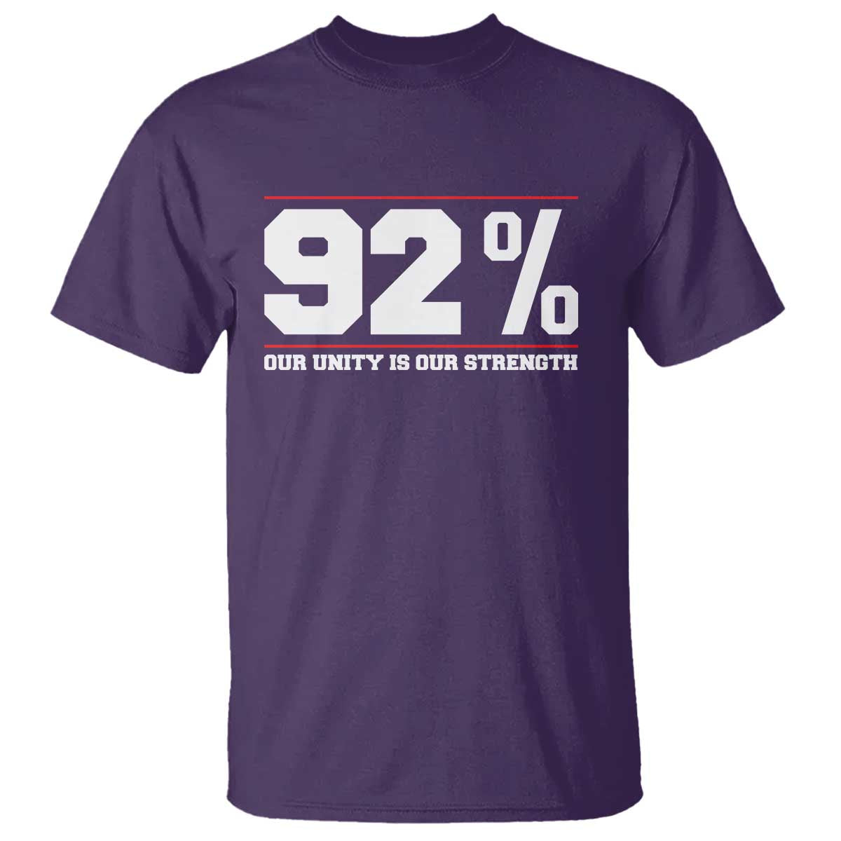 92 Percent Black Woman Power T Shirt 92% Our Unity Is Our Strength - African Pride