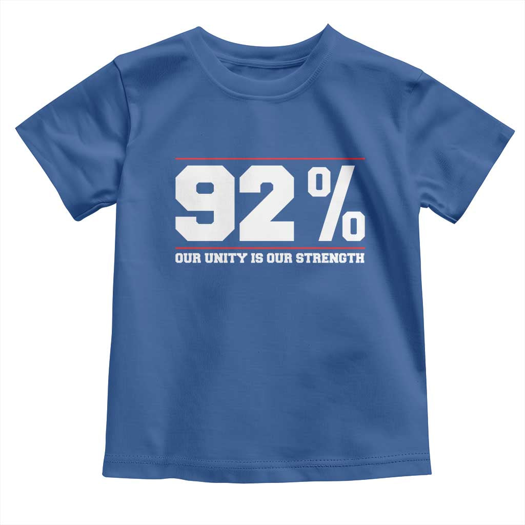 92 Percent Black Woman Power Toddler T Shirt 92% Our Unity Is Our Strength - African Pride