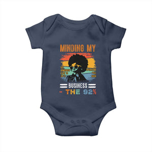 92 Percent Melanin African Women Baby Onesie Minding My Black Woman Business: The 92% - African Pride