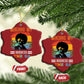 92 Percent Melanin African Women Christmas Ornament Minding My Black Woman Business: The 92% - African Pride