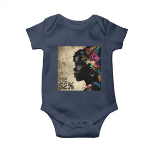 The 92% Black Women Power Baby Onesie 92 Percent Floral Melanin Girls - African Pride