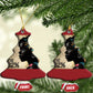 The 92% Black Women Power Christmas Ornament 92 Percent Floral Melanin Girls - African Pride