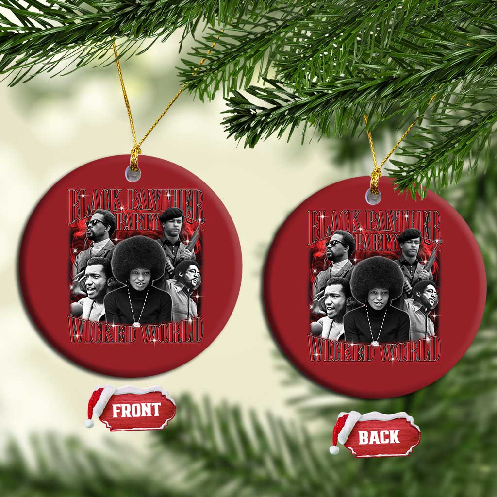 Black Panther Party Christmas Ornament Black History Month - African Pride
