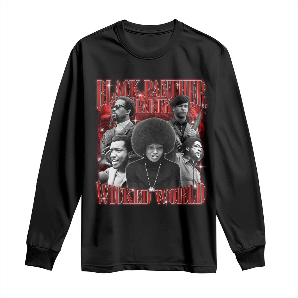 Black Panther Party Long Sleeve Shirt Black History Month - African Pride