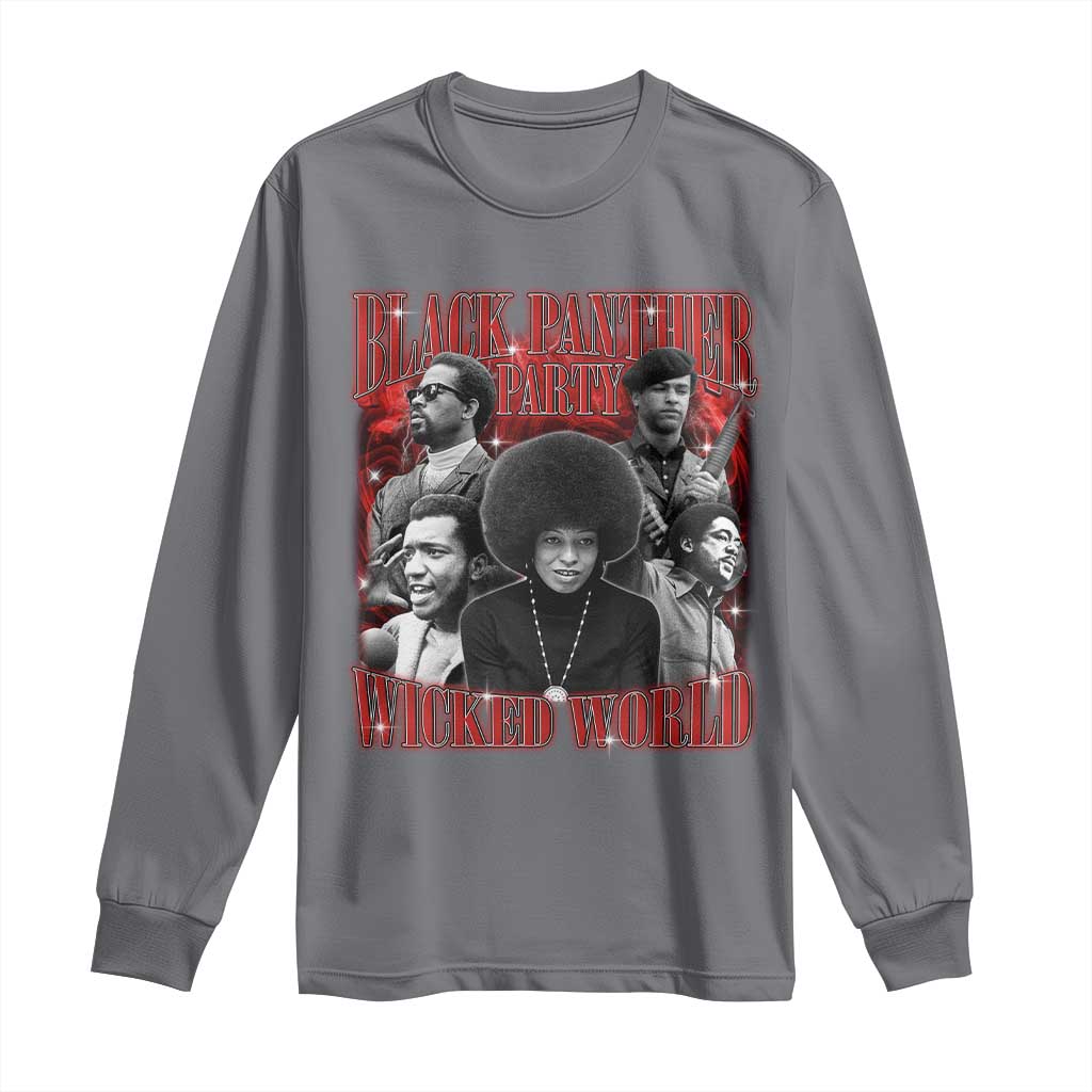 Black Panther Party Long Sleeve Shirt Black History Month - African Pride