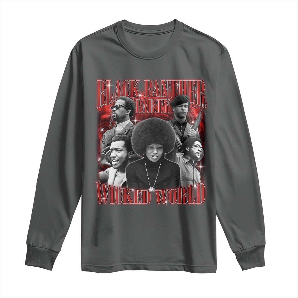 Black Panther Party Long Sleeve Shirt Black History Month - African Pride