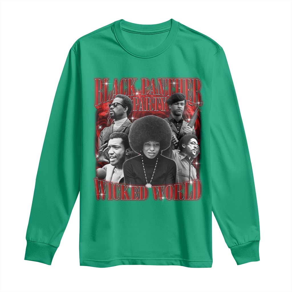 Black Panther Party Long Sleeve Shirt Black History Month - African Pride