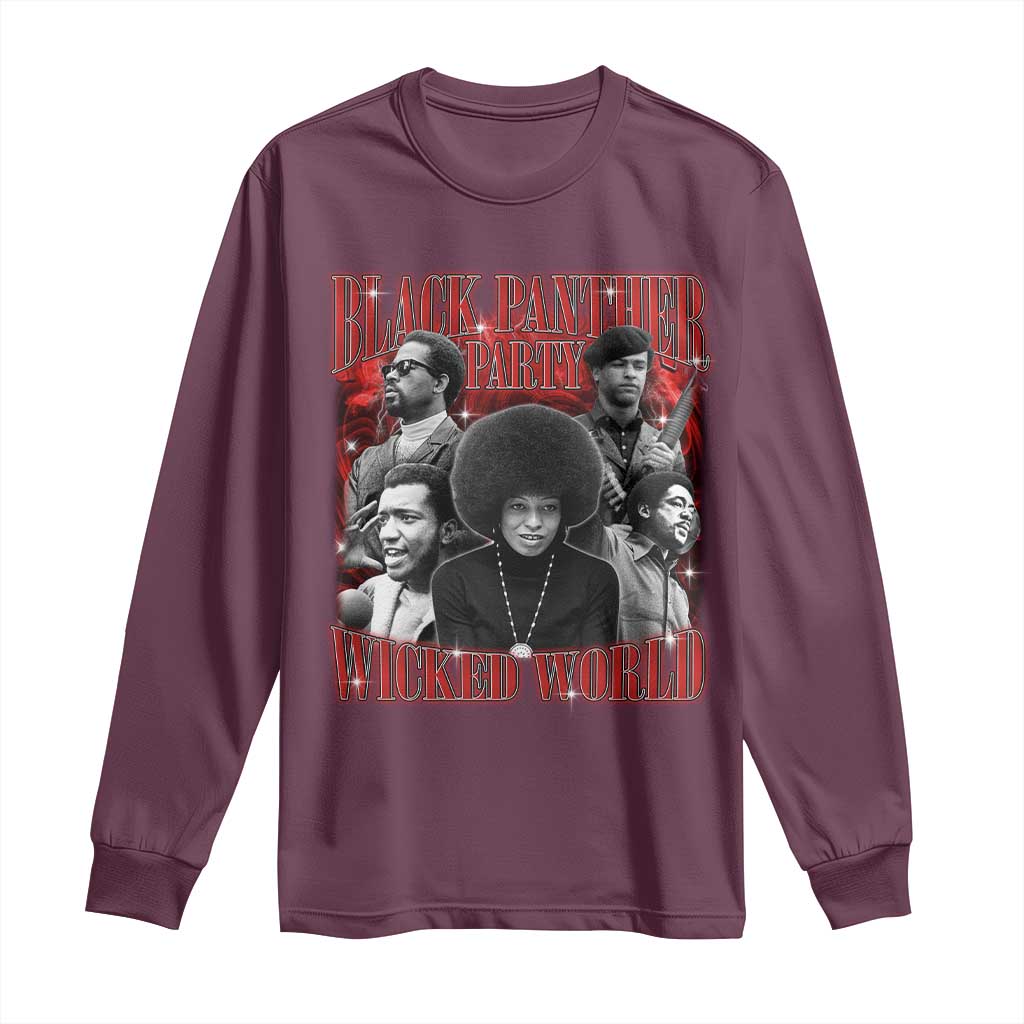 Black Panther Party Long Sleeve Shirt Black History Month - African Pride