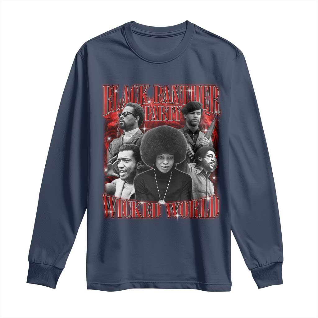 Black Panther Party Long Sleeve Shirt Black History Month - African Pride