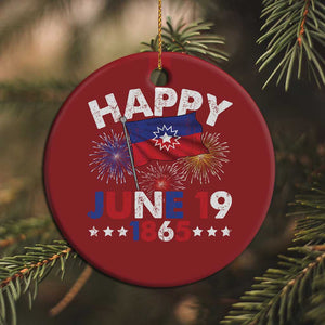 Juneteenth Flag Christmas Ornament Black Freedom Black History June 19 1865 - African Pride