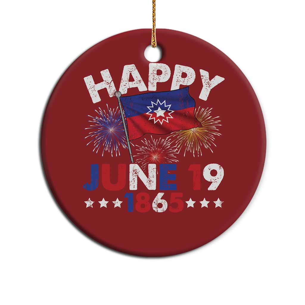 Juneteenth Flag Christmas Ornament Black Freedom Black History June 19 1865 - African Pride