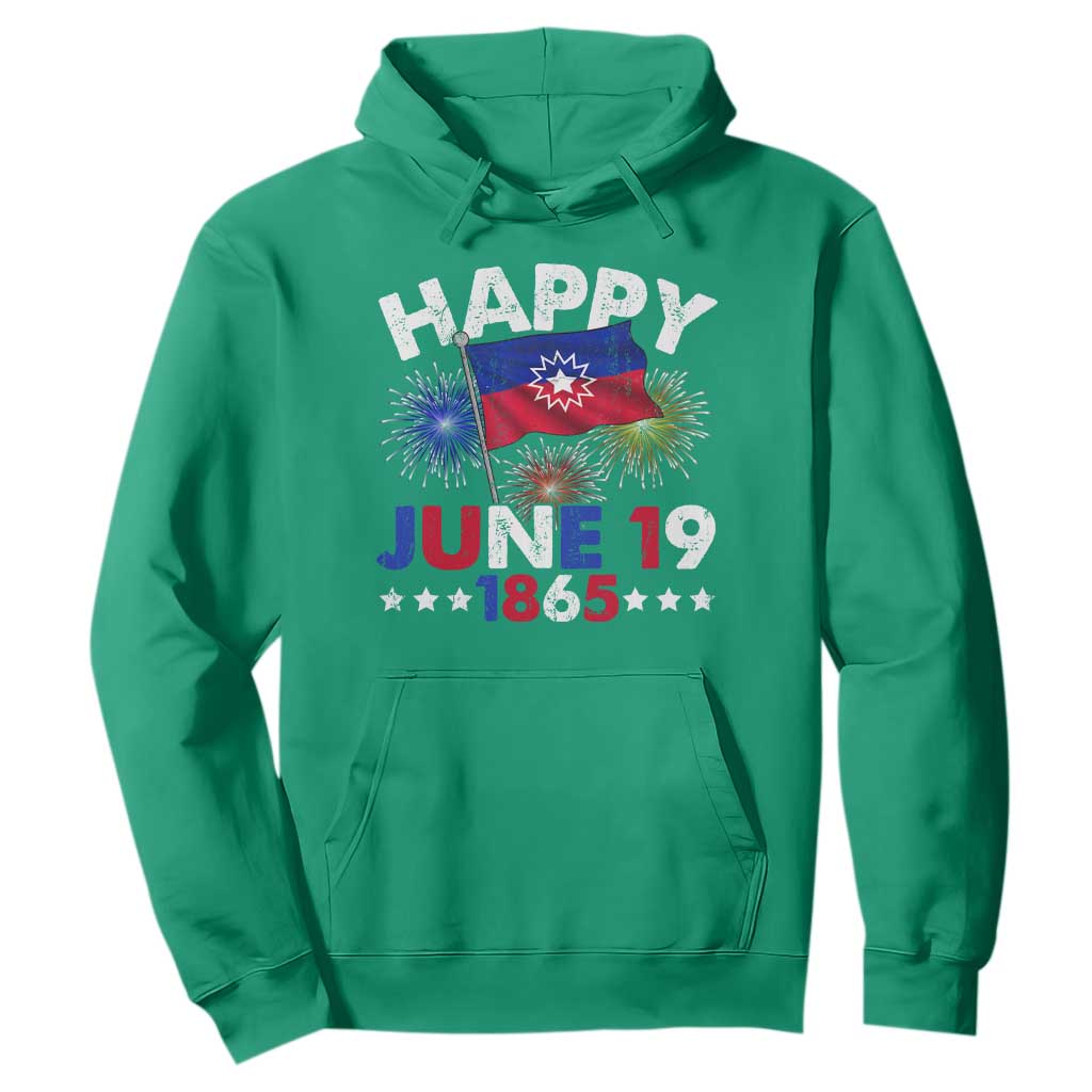 Juneteenth Flag Hoodie Black Freedom Black History June 19 1865 - African Pride