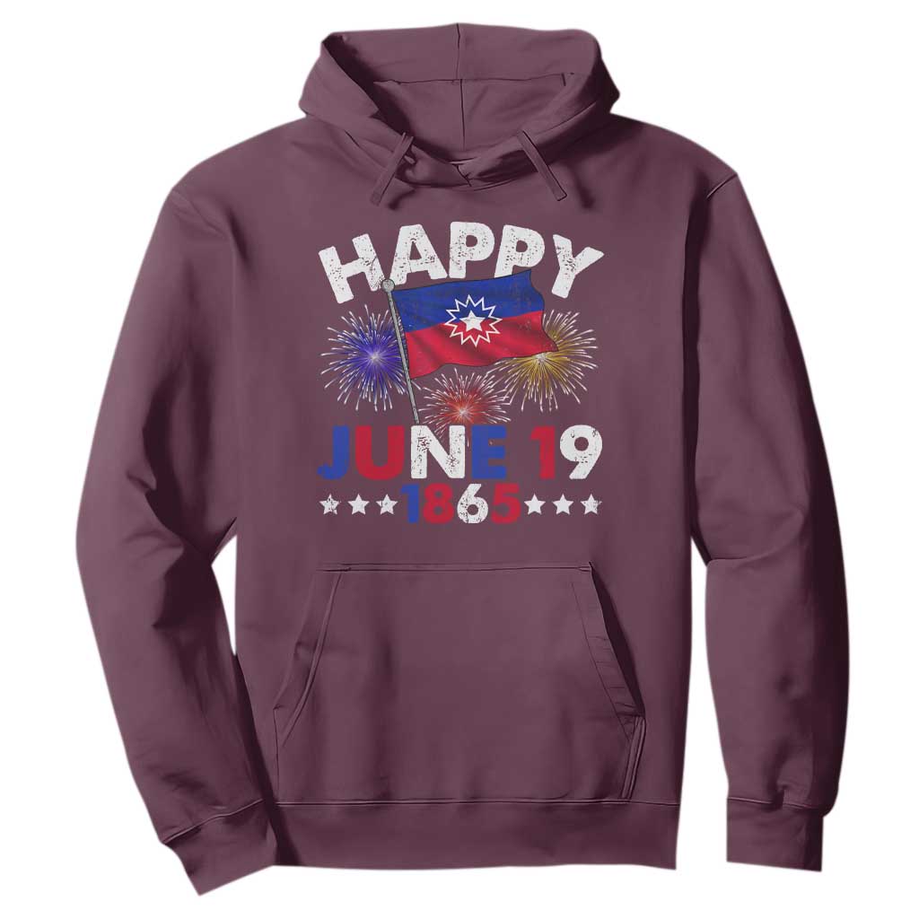 Juneteenth Flag Hoodie Black Freedom Black History June 19 1865 - African Pride