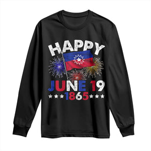 Juneteenth Flag Long Sleeve Shirt Black Freedom Black History June 19 1865 - African Pride
