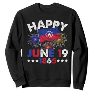 Juneteenth Flag Sweatshirt Black Freedom Black History June 19 1865 - African Pride