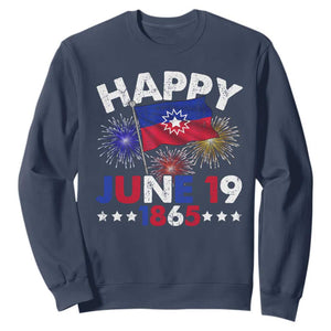 Juneteenth Flag Sweatshirt Black Freedom Black History June 19 1865 - African Pride