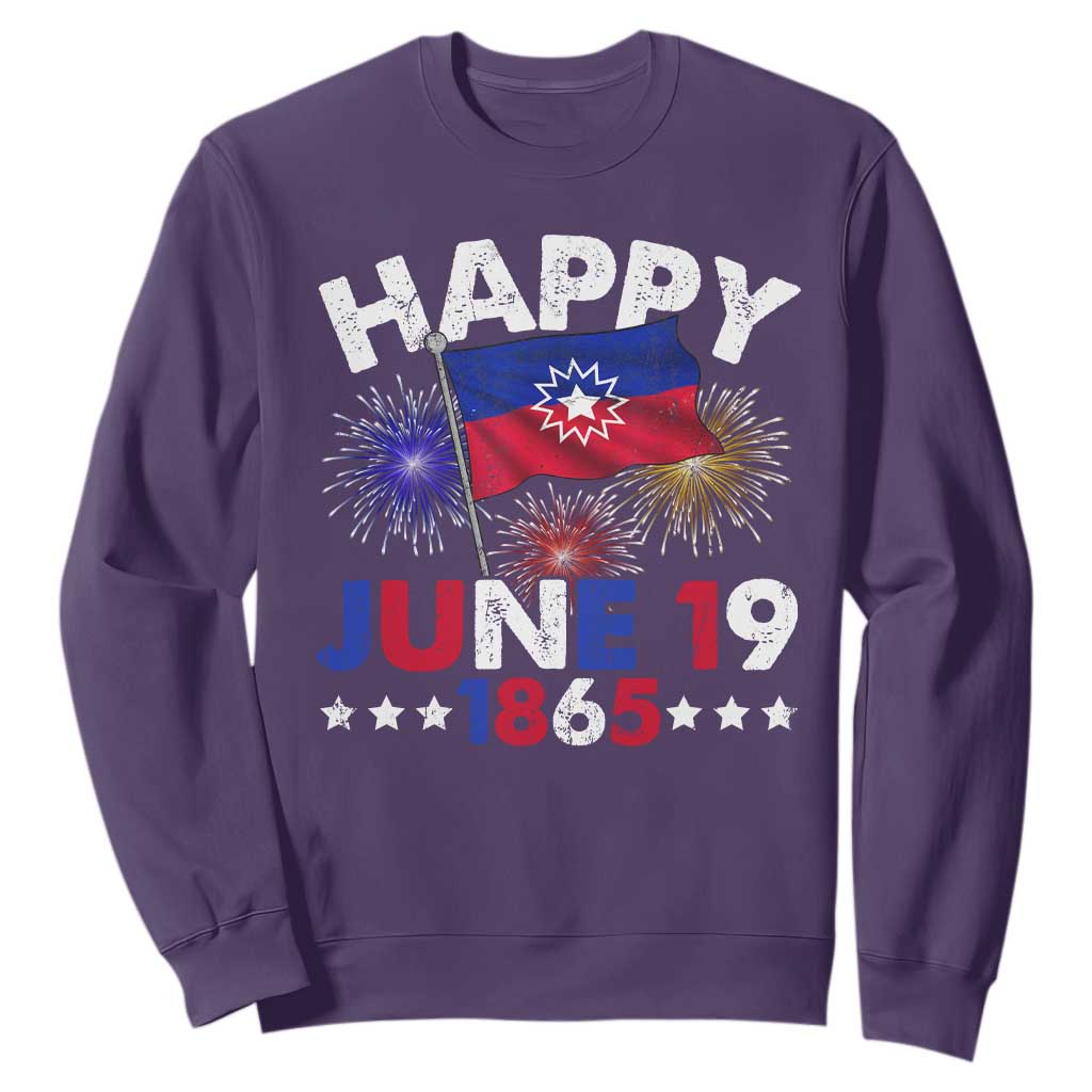 Juneteenth Flag Sweatshirt Black Freedom Black History June 19 1865 - African Pride