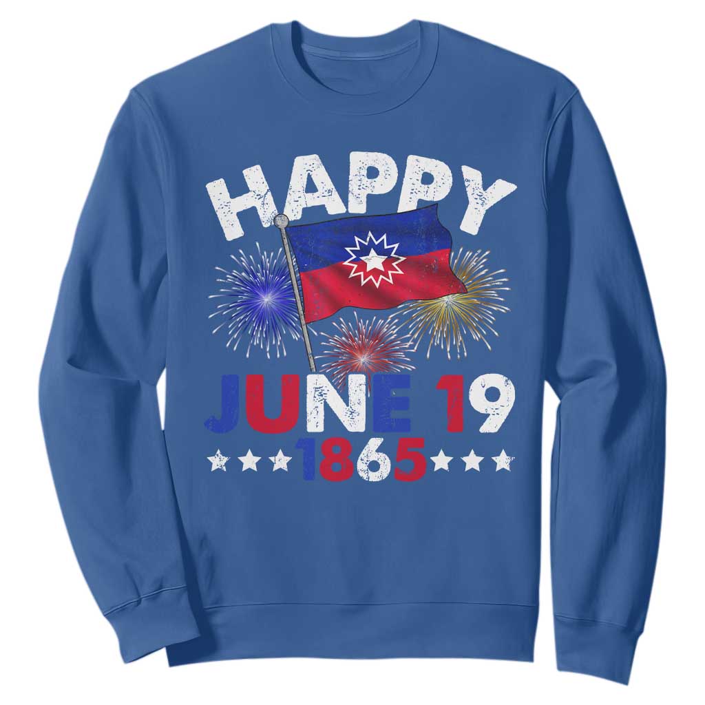 Juneteenth Flag Sweatshirt Black Freedom Black History June 19 1865 - African Pride
