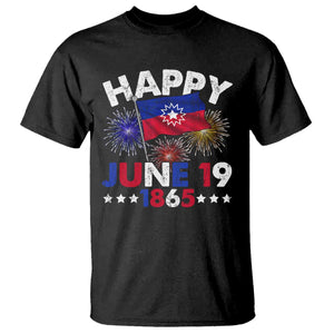 Juneteenth Flag T Shirt Black Freedom Black History June 19 1865 - African Pride