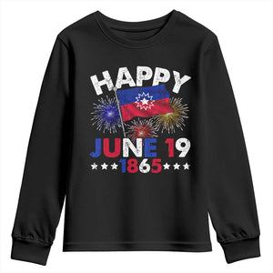 Juneteenth Flag Youth Sweatshirt Black Freedom Black History June 19 1865 - African Pride
