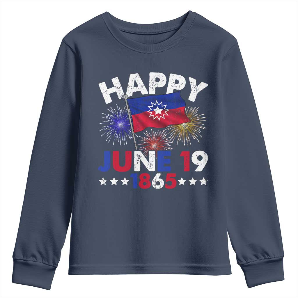 Juneteenth Flag Youth Sweatshirt Black Freedom Black History June 19 1865 - African Pride