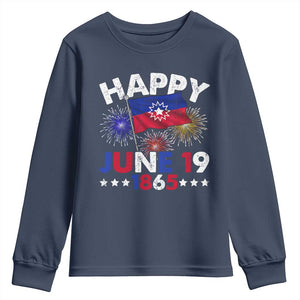 Juneteenth Flag Youth Sweatshirt Black Freedom Black History June 19 1865 - African Pride