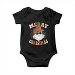 Christmas Cowboy Baby Onesie Vintage 90s Western Groovy Santa Claus Xmas Vibes - African Pride