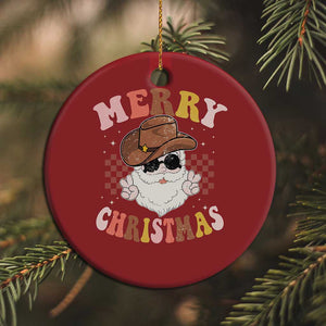 Christmas Cowboy Christmas Ornament Vintage 90s Western Groovy Santa Claus Xmas Vibes - African Pride