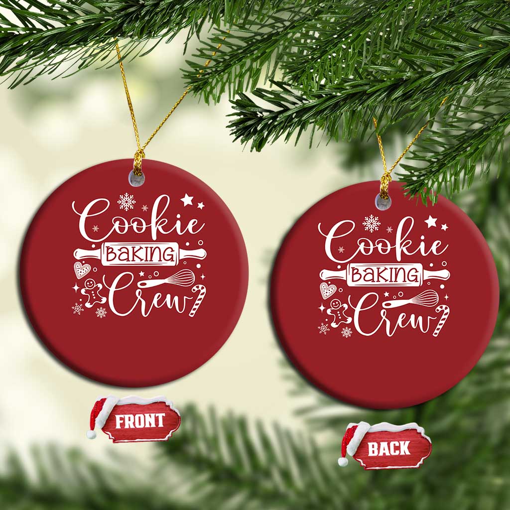 Family Baking Team Christmas Ornament Funny Cookie Christmas Cookie Baking Crew - African Pride