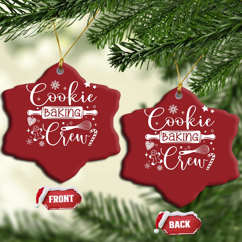 Family Baking Team Christmas Ornament Funny Cookie Christmas Cookie Baking Crew - African Pride