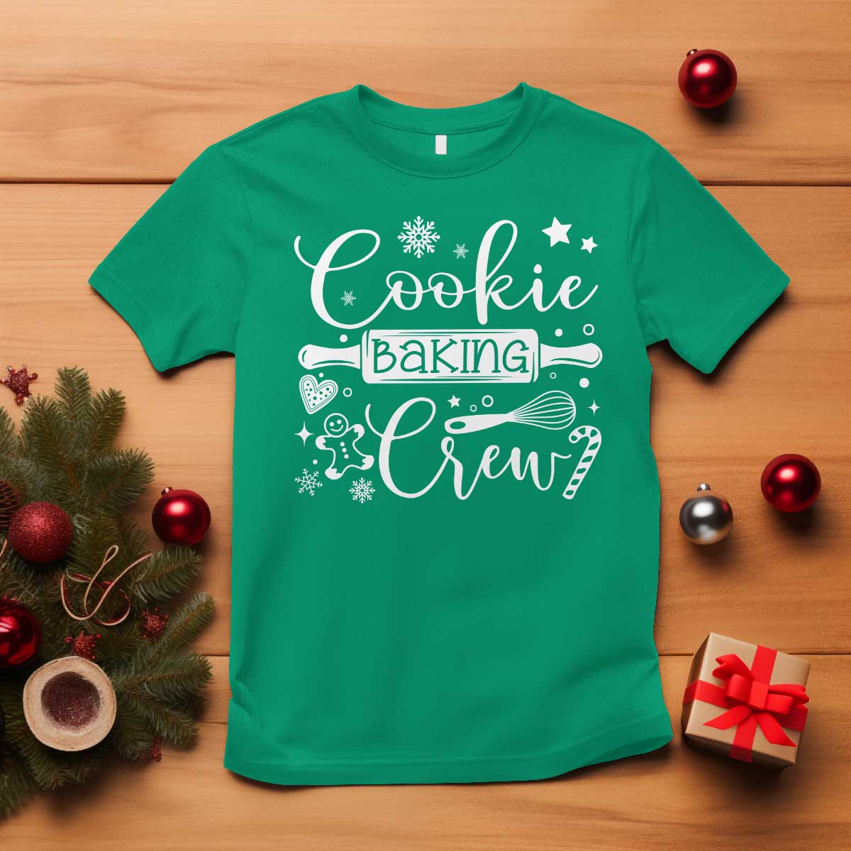 Family Baking Team T Shirt Funny Cookie Christmas Cookie Baking Crew - African Pride