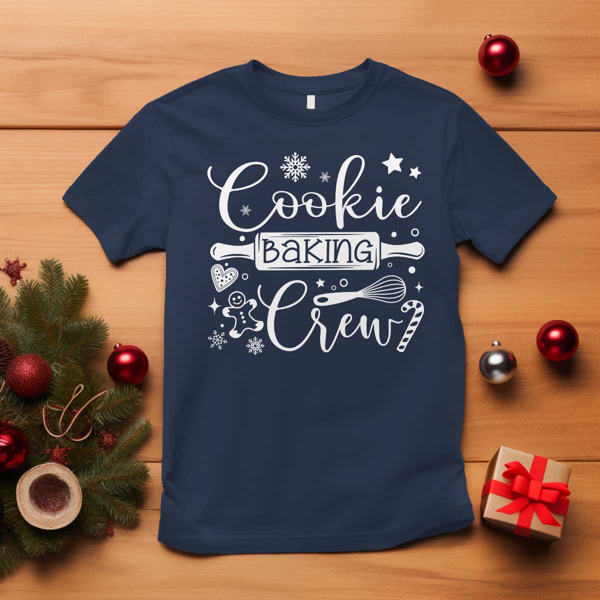 Family Baking Team T Shirt Funny Cookie Christmas Cookie Baking Crew - African Pride