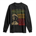 Haile Selassie Long Sleeve Shirt War Speech Lion of Judah Rasta Jah Bless - African Pride