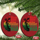 Lion of Judah Christmas Ornament Rasta Haile Selassie War Speech Jah Bless - African Pride