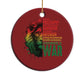 Lion of Judah Christmas Ornament Rasta Haile Selassie War Speech Jah Bless - African Pride