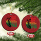 Lion of Judah Christmas Ornament Rasta Haile Selassie War Speech Jah Bless - African Pride