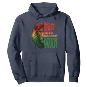 Lion of Judah Hoodie Rasta Haile Selassie War Speech Jah Bless - African Pride