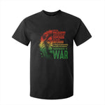 Lion of Judah T Shirt For Kid Rasta Haile Selassie War Speech Jah Bless - African Pride