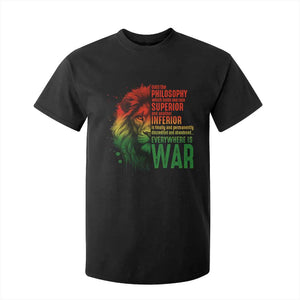 Lion of Judah T Shirt For Kid Rasta Haile Selassie War Speech Jah Bless - African Pride