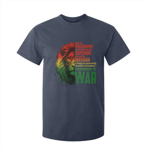 Lion of Judah T Shirt For Kid Rasta Haile Selassie War Speech Jah Bless - African Pride