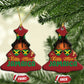 Little Miss Jamaica Christmas Ornament Proud Jamaican Afro Black Girls Jamaica Flag Pride - African Pride