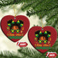 Little Miss Jamaica Christmas Ornament Proud Jamaican Afro Black Girls Jamaica Flag Pride - African Pride