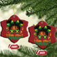 Little Miss Jamaica Christmas Ornament Proud Jamaican Afro Black Girls Jamaica Flag Pride - African Pride