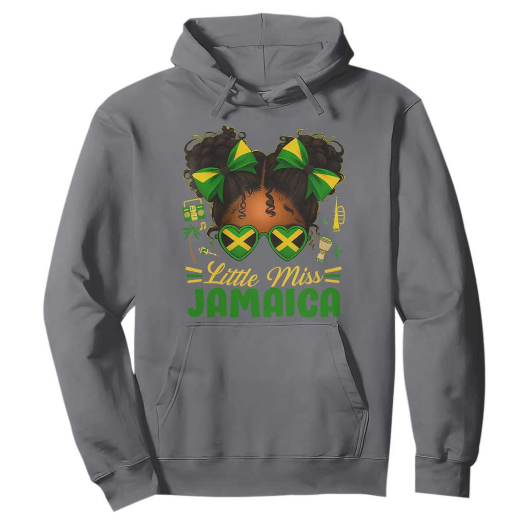 Little Miss Jamaica Hoodie Proud Jamaican Afro Black Girls Jamaica Flag Pride - African Pride