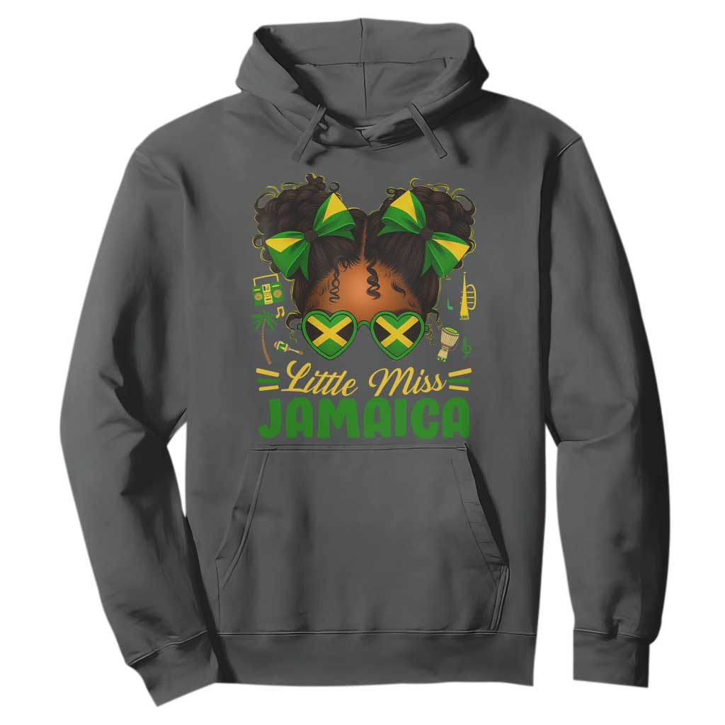 Little Miss Jamaica Hoodie Proud Jamaican Afro Black Girls Jamaica Flag Pride - African Pride
